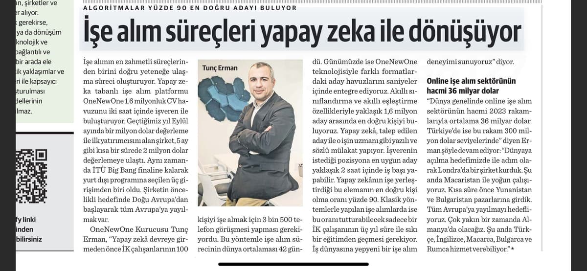 İşe alım süreçleri yapay zeka ile dönüşüyor