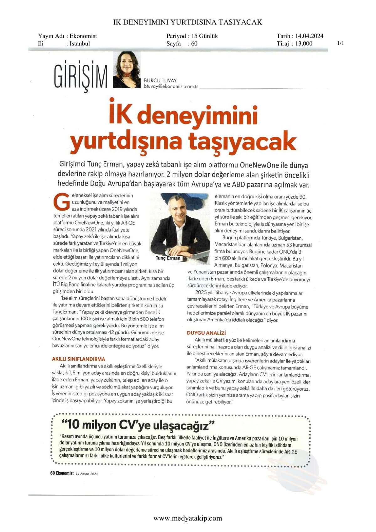 İK deneyimini yurtdışına taşıyacak