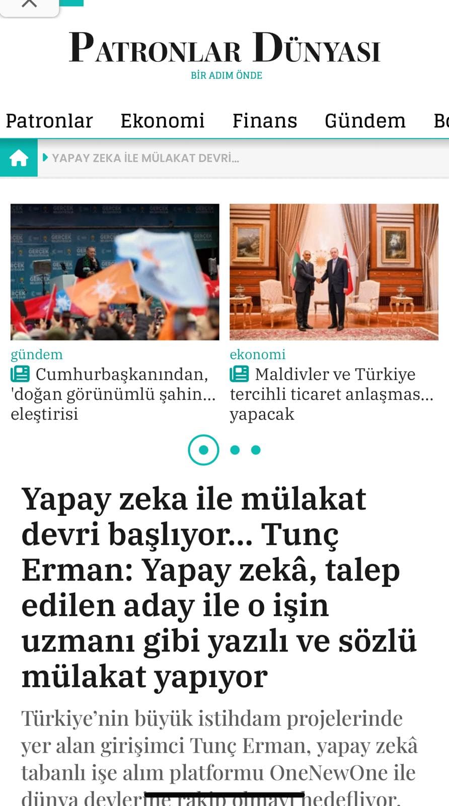 Yapay zeka ile mülakat devri başlıyor