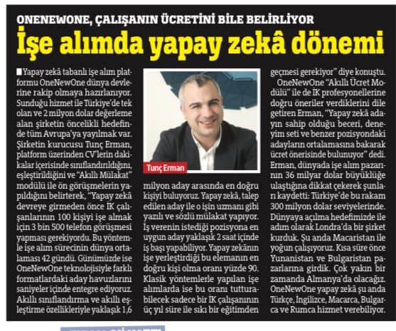 İşe alımda yapay zeka dönemi