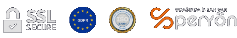 SSL Secure · GDPR · ISO 27001 · PERYÖN