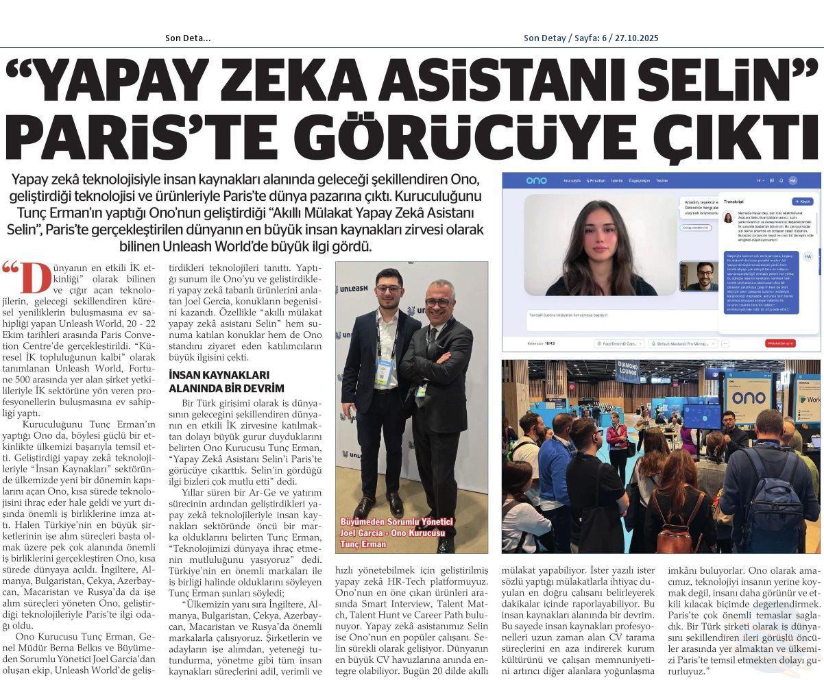 Yapay zeka asistanı Selin Paris’te görücüye çıktı