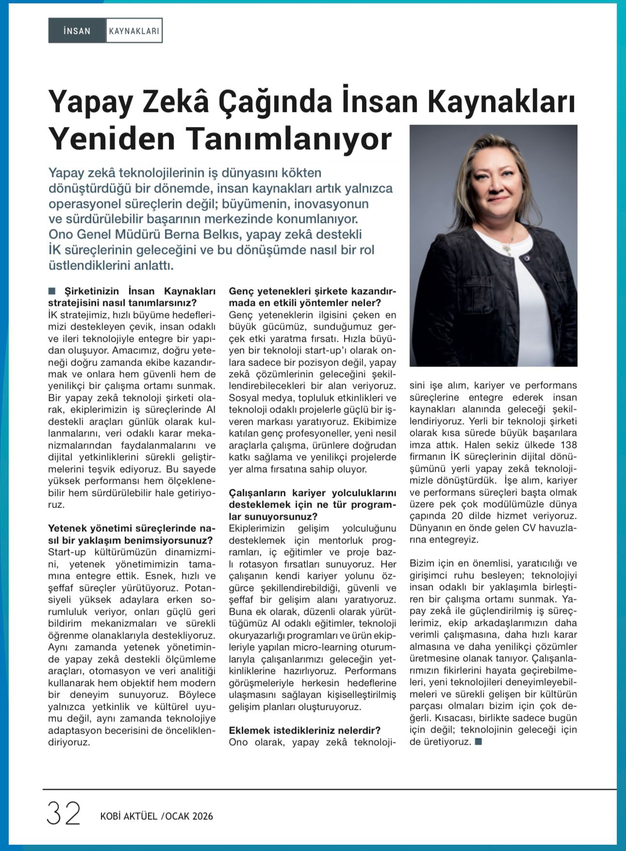 Yapay Zekâ Çağında İnsan Kaynakları Yeniden Tanımlanıyor